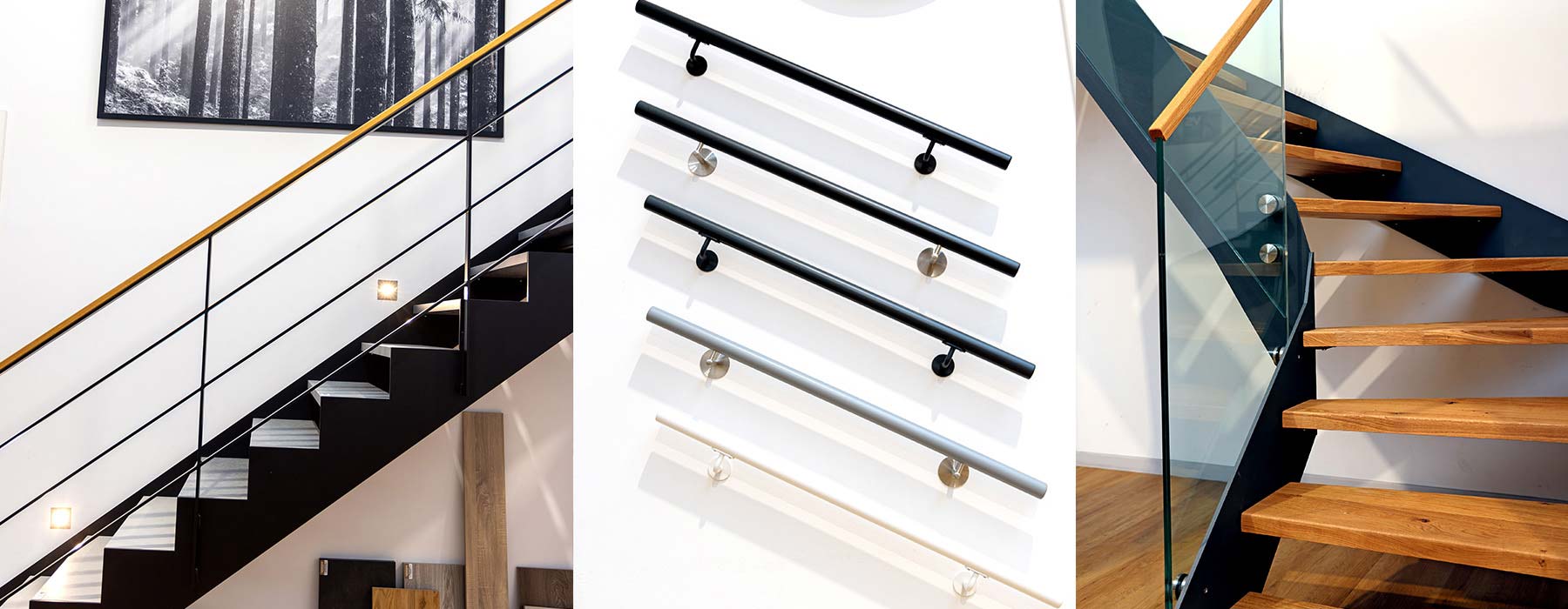 Neben der klassischen Stahl-Holz-Treppe bieten wir Ihnen zahlreiche Varianten an