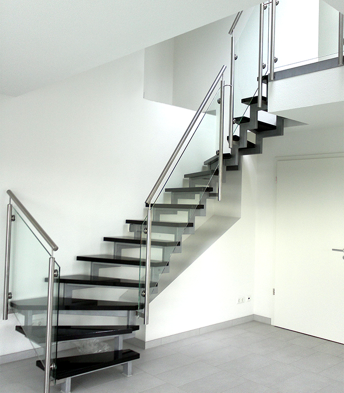Glasgeländer | Designertreppe  VS Treppen in Langenfeld